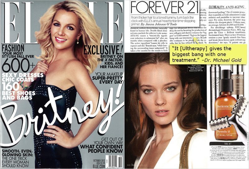 Elle Magazine ultherapy article