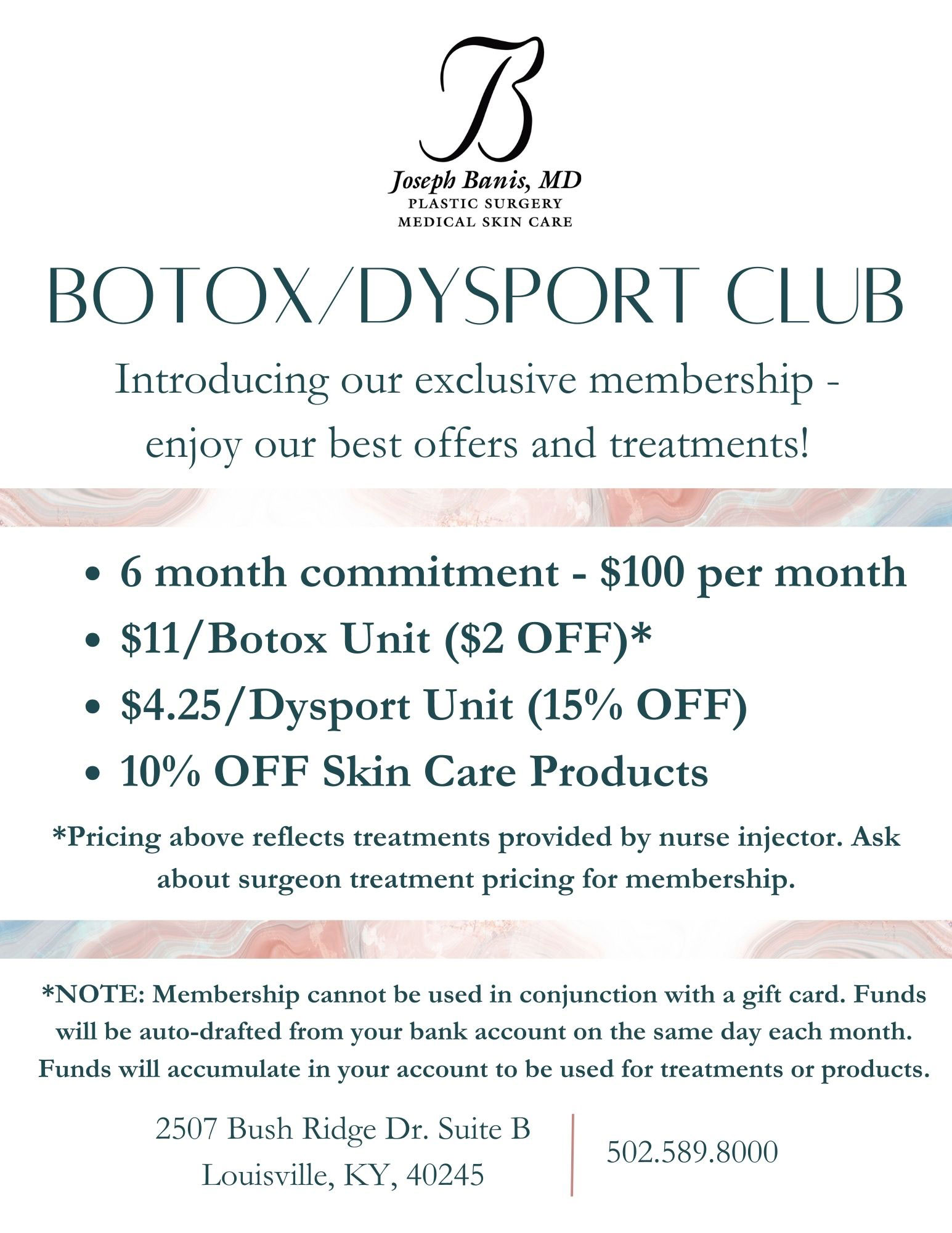 Botox Dysport - membership